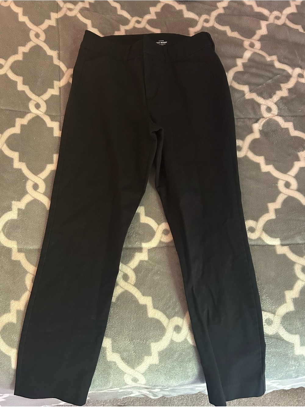 Black High-Waisted Skinny Pants